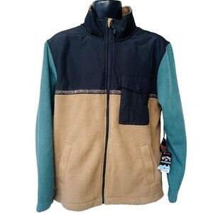 BILLABONG Men’s A/DIV Boundary Trail Zip-Up Fleece CLY Medium NWT Polyester Outd